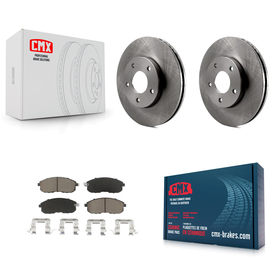 Front Disc Brake Rotors And Ceramic Pads Kit For 2000-2001 Nissan Maxima INFINITI I30 K8C-100522