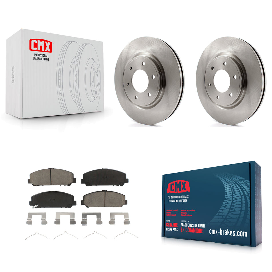 Front Disc Brake Rotors And Ceramic Pads Kit For Nissan TITAN Armada INFINITI QX80 QX56 K8C-100540