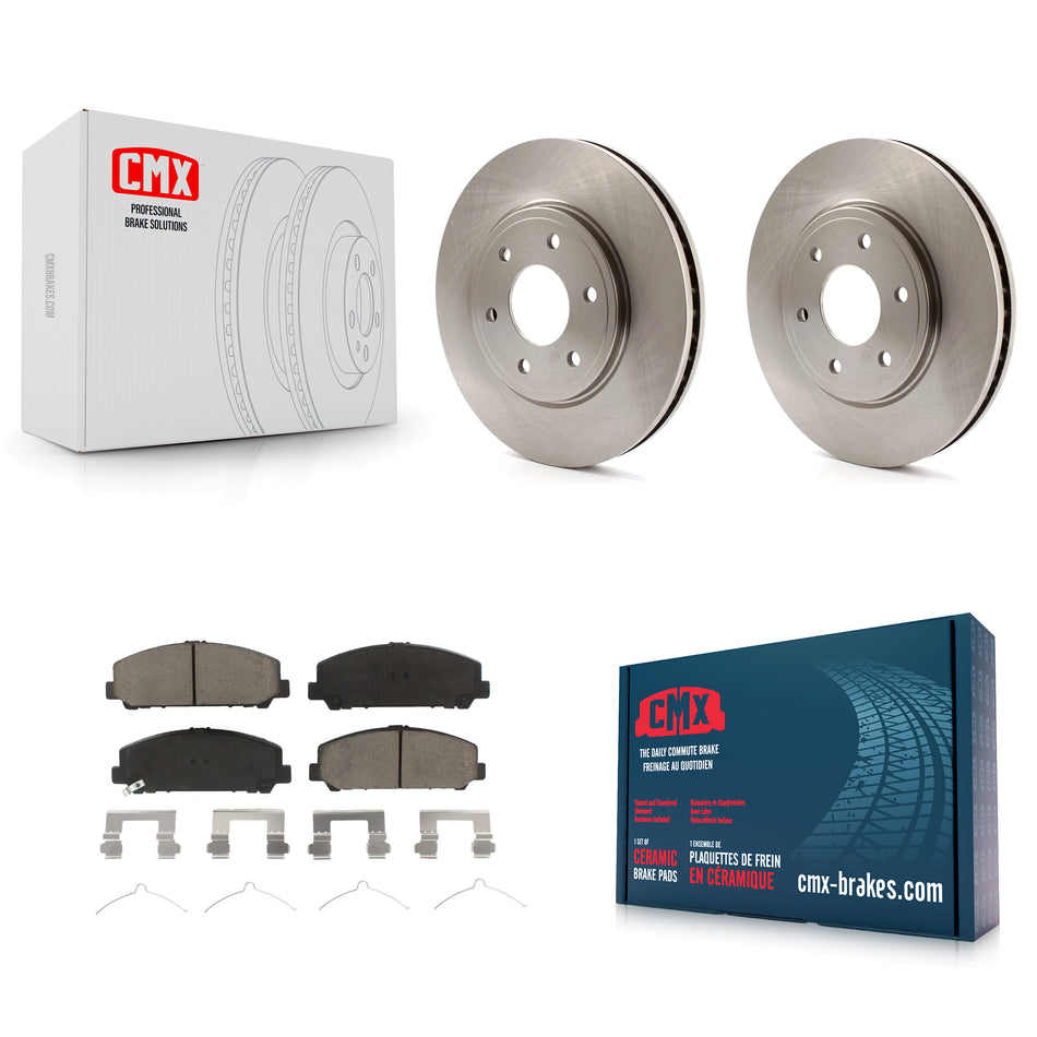 Front Disc Brake Rotors And Ceramic Pads Kit For Suzuki Equator K8C-100541