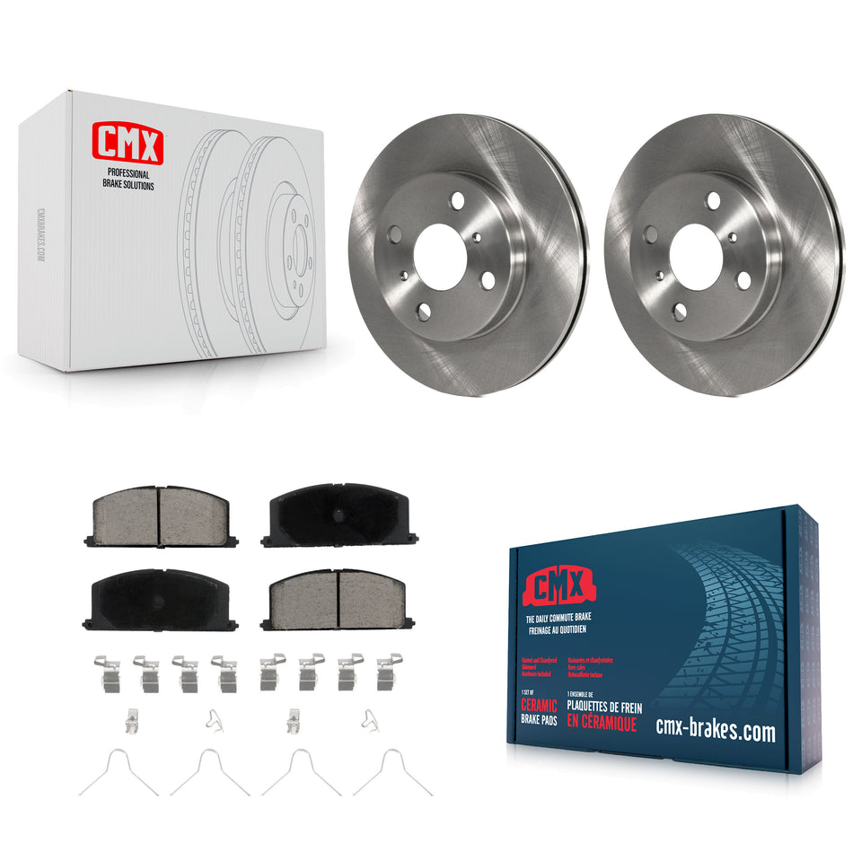 Front Disc Brake Rotors And Ceramic Pads Kit For Toyota Tercel Paseo K8C-100564