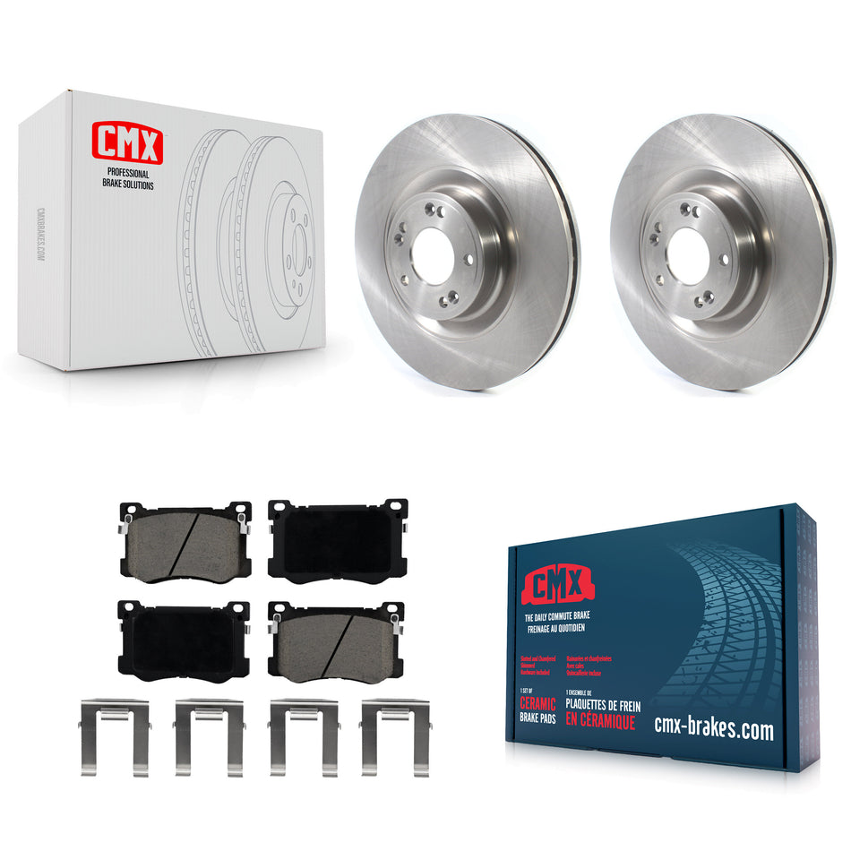 Front Disc Brake Rotors And Ceramic Pads Kit For Hyundai Genesis G80 Kia K900 3.8L K8C-100565
