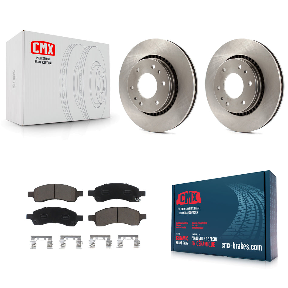 Front Disc Brake Rotors And Ceramic Pads Kit For Chevrolet Trailblazer GMC Envoy Buick Rainier Isuzu Ascender K8C-100574