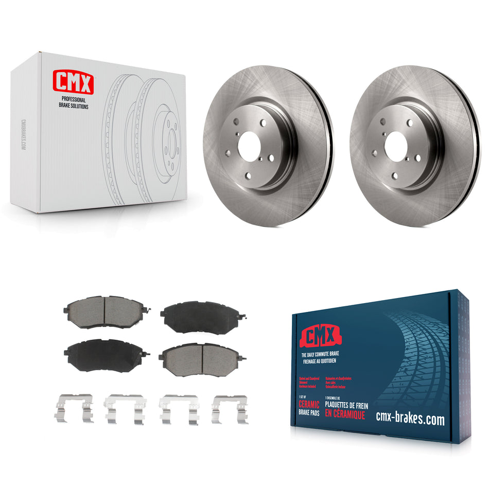 Front Disc Brake Rotors And Ceramic Pads Kit For Subaru Outback Legacy WRX Tribeca B9 K8C-100610