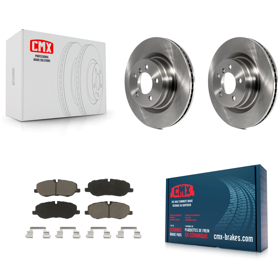 Front Disc Brake Rotors And Ceramic Pads Kit For 2006-2009 Land Rover Range Naturally Aspirated K8C-100628