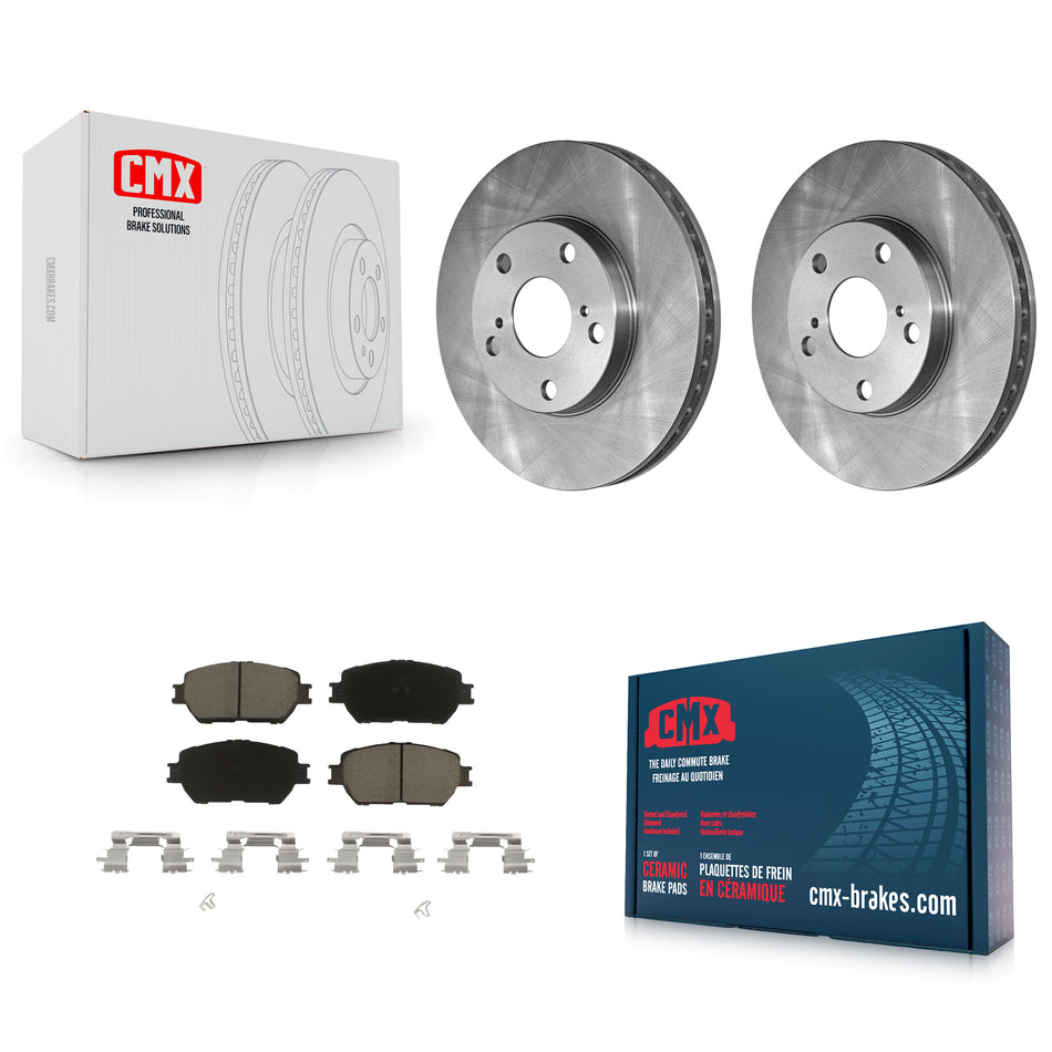 Front Disc Brake Rotors And Ceramic Pads Kit For Toyota Camry K8C-100640