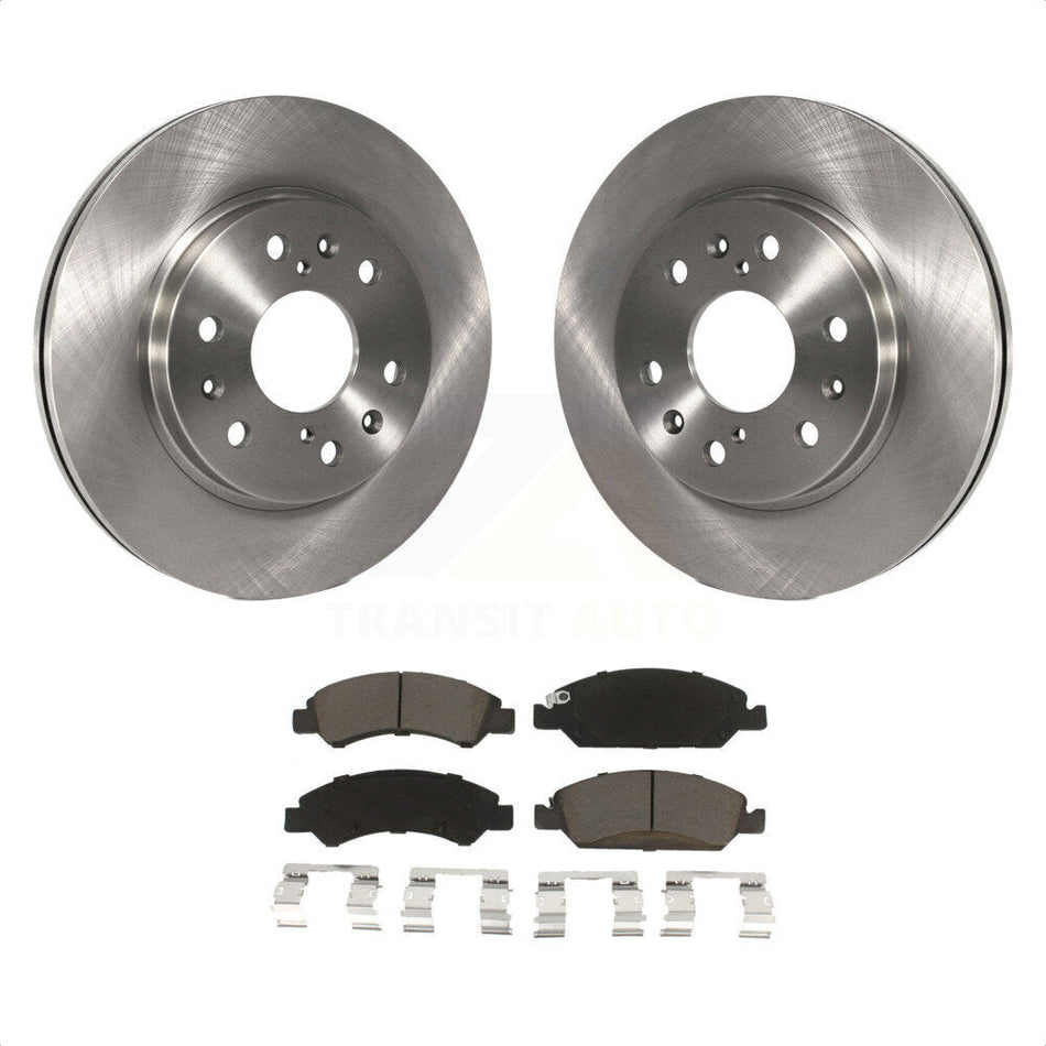 Front Disc Brake Rotors And Ceramic Pads Kit For Chevrolet Silverado 1500 GMC Sierra Tahoe Cadillac Yukon Suburban Escalade XL Classic XTS Avalanche ESV Express LD EXT Savana K8C-100645