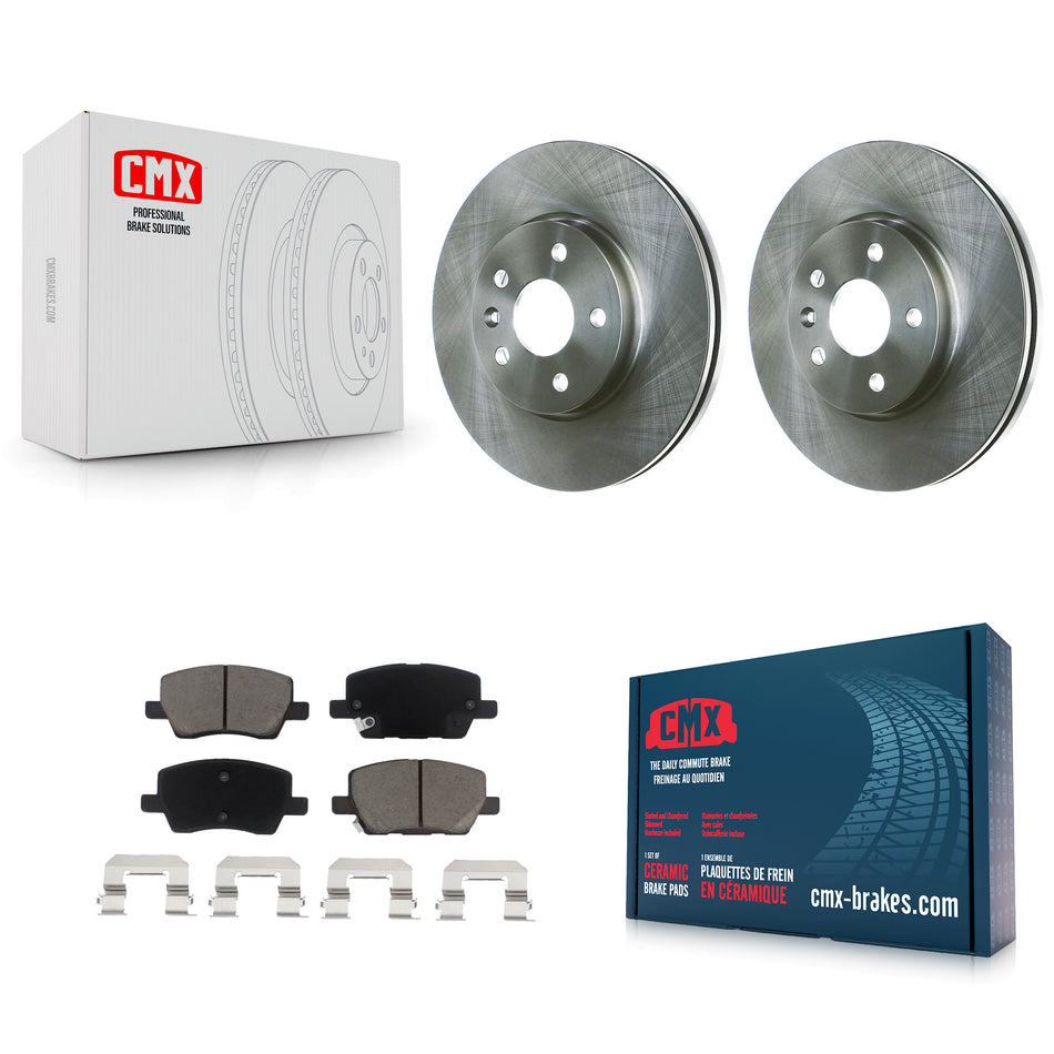 Front Disc Brake Rotors And Ceramic Pads Kit For 2018-2020 Chevrolet Sonic K8C-100646
