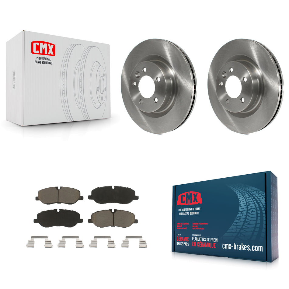 Front Disc Brake Rotors And Ceramic Pads Kit For Land Rover Range Sport LR3 K8C-100647