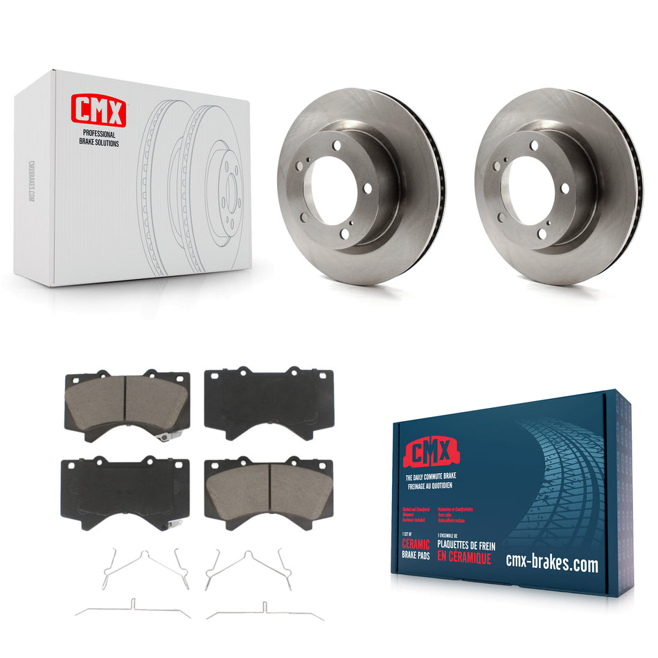 Front Disc Brake Rotors And Ceramic Pads Kit For Toyota Land Cruiser Lexus LX570 K8C-100653