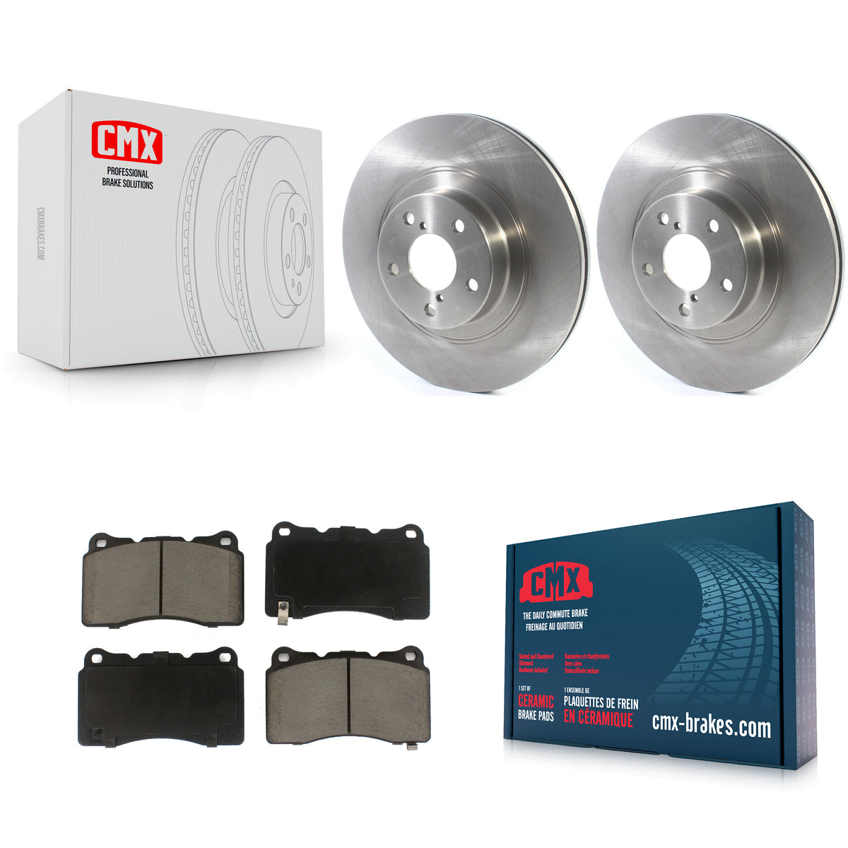 Front Brake Rotor Ceramic Pad Kit For Toyota 86 TRD Special Edition Without Brembo Brakes K8C-100674