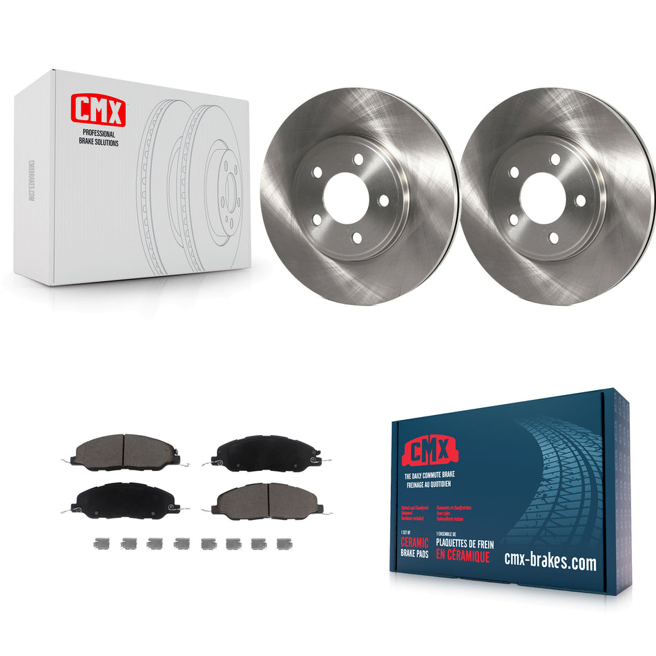 Front Disc Brake Rotors And Ceramic Pads Kit For 2009 Ford Mustang Bullitt K8C-100675