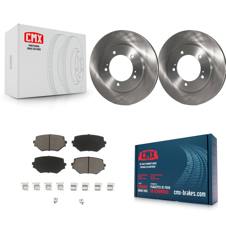 Front Disc Brake Rotors And Ceramic Pads Kit For Suzuki Grand Vitara XL-7 K8C-100676