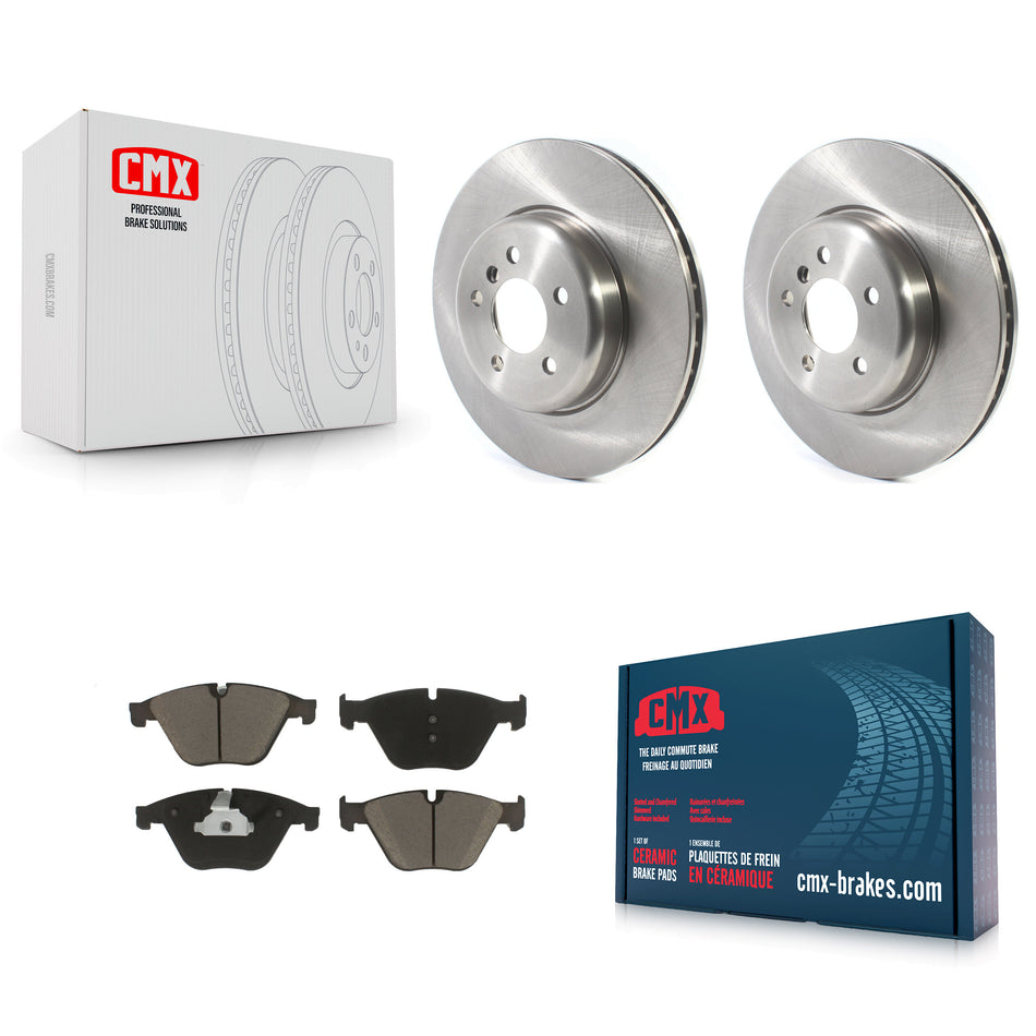 Front Disc Brake Rotors And Ceramic Pads Kit For BMW 535i xDrive 640i Gran Coupe 535d ActiveHybrid 5 K8C-100682