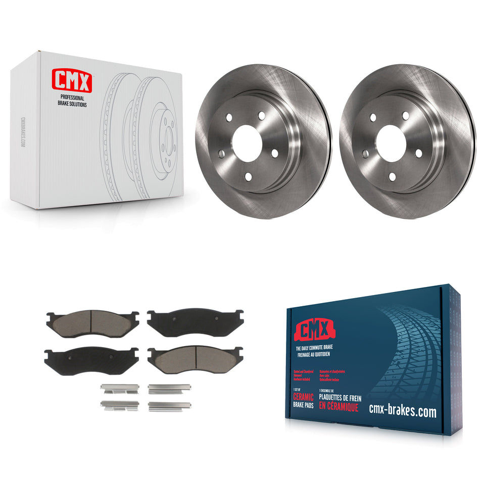 Front Disc Brake Rotors And Ceramic Pads Kit For Dodge Ram 1500 Durango K8C-100688