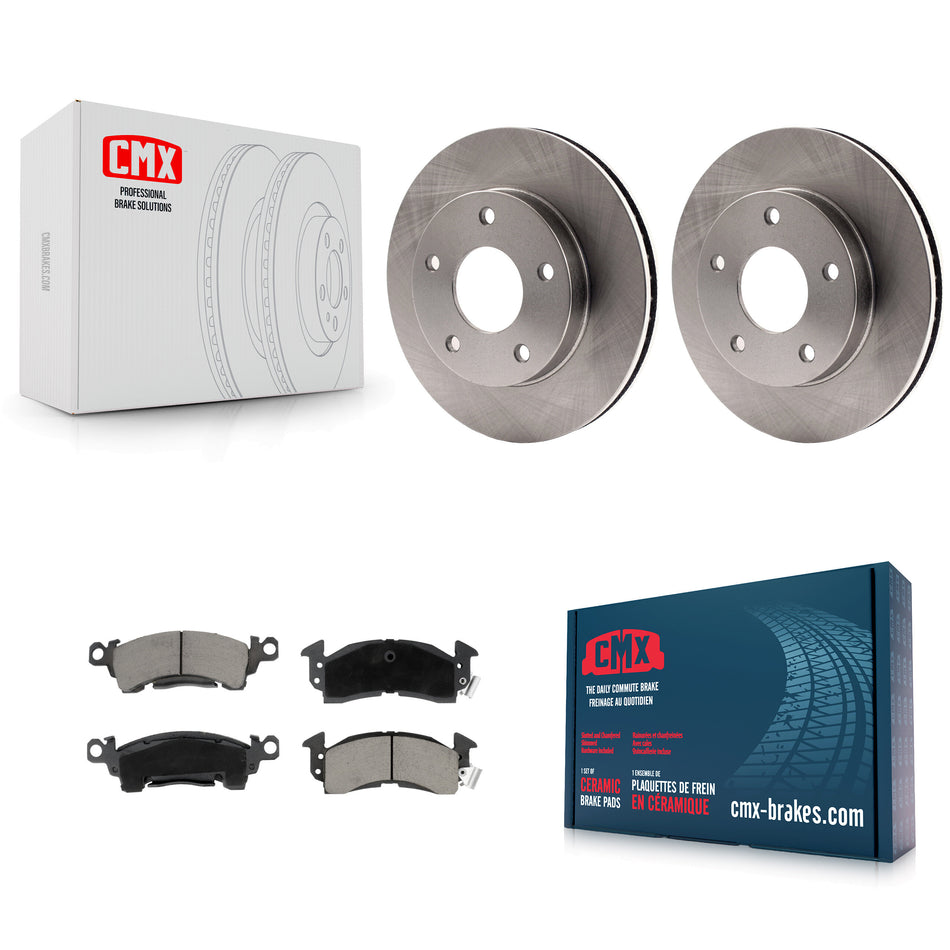Front Disc Brake Rotors And Ceramic Pads Kit For GMC Jimmy K8C-100714