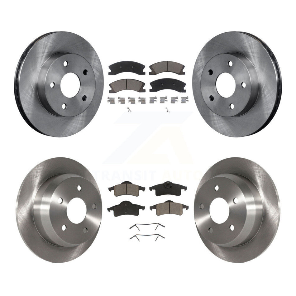 Front Rear Disc Brake Rotors And Ceramic Pads Kit For Jeep Grand Cherokee K8C-100719