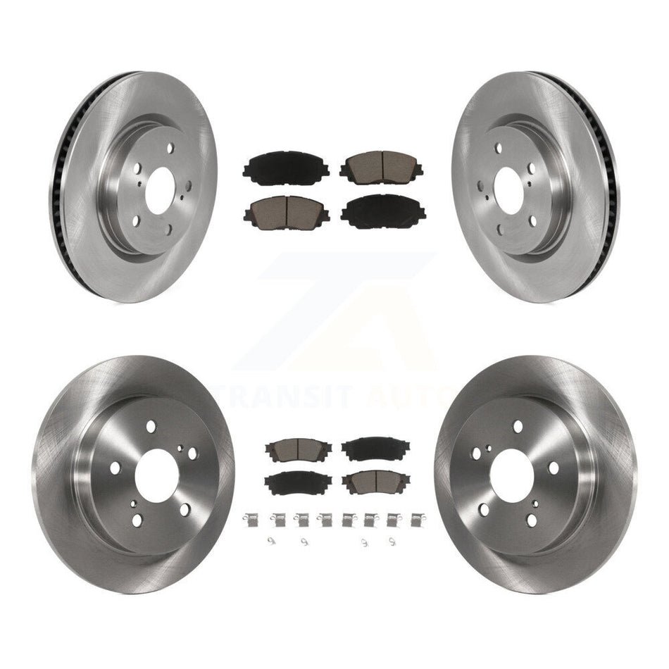 Front Rear Disc Brake Rotors And Ceramic Pads Kit For Toyota Camry RAV4 Lexus ES350 Avalon ES300h UX250h UX200 C-HR ES250 Venza K8C-100730
