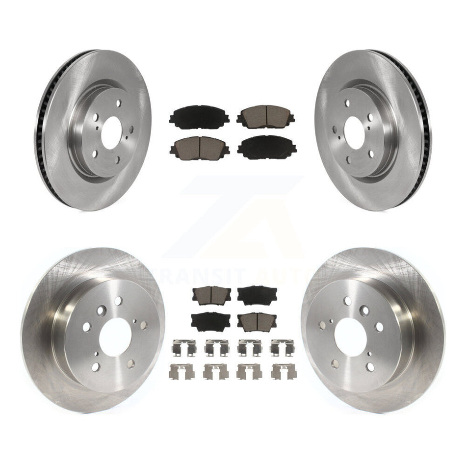 Front Rear Disc Brake Rotors And Ceramic Pads Kit For Toyota Camry K8C-100731