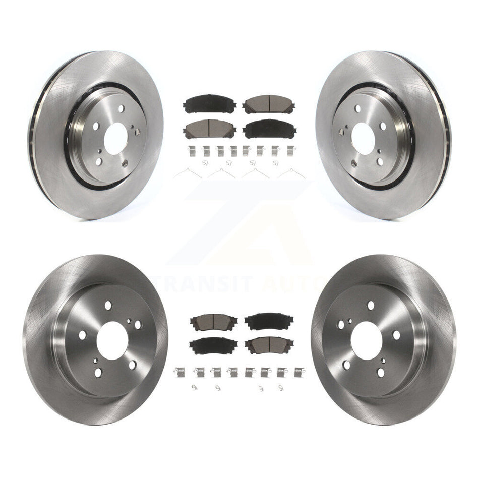 Front Rear Disc Brake Rotors And Ceramic Pads Kit For Toyota Camry Avalon TRD K8C-100732