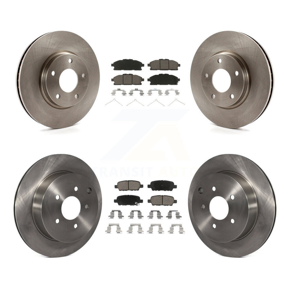 Front Rear Disc Brake Rotors And Ceramic Pads Kit For 2011-2017 Nissan Quest K8C-100733