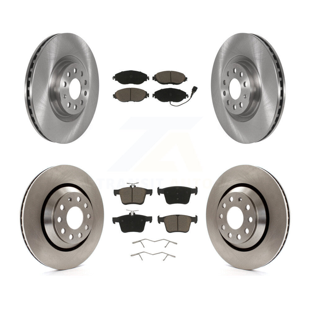 Front Rear Brake Rotor Ceramic Pad Kit For Audi Q3 Volkswagen Golf R Arteon S3 A3 Quattro K8C-100741