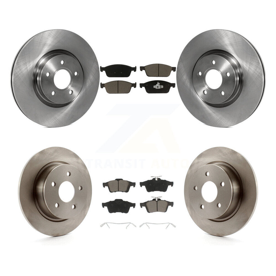 Front Rear Disc Brake Rotors And Ceramic Pads Kit For Ford Escape Connect K8C-100752