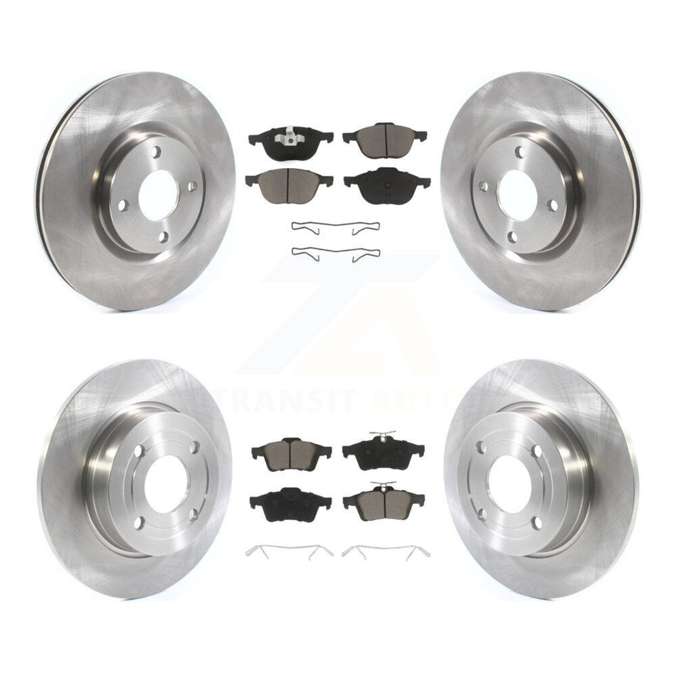 Front Rear Disc Brake Rotors And Ceramic Pads Kit For Ford EcoSport K8C-100754