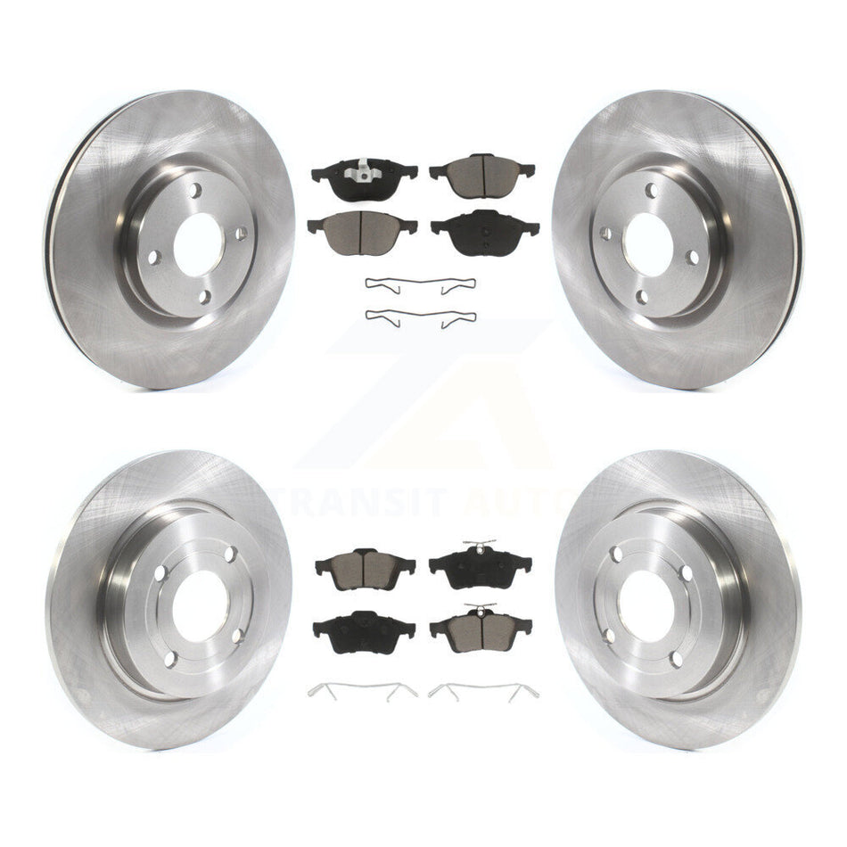 Front Rear Disc Brake Rotors And Ceramic Pads Kit For Ford EcoSport K8C-100755