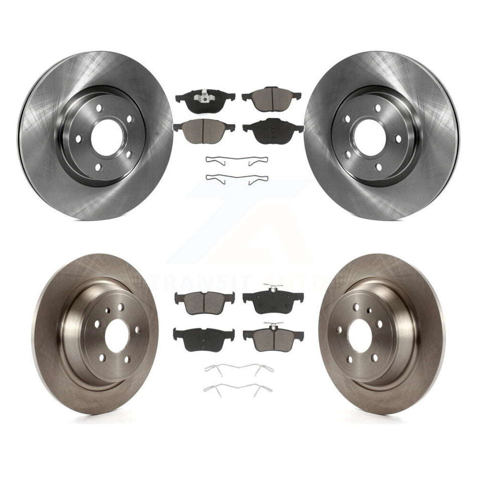 Front Rear Disc Brake Rotors And Ceramic Pads Kit For Ford Escape K8C-100756