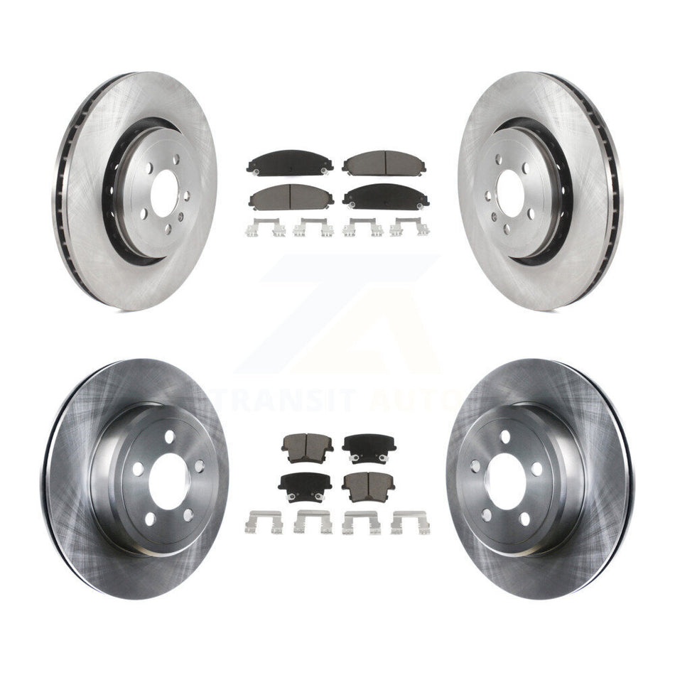 Front Rear Disc Brake Rotors And Ceramic Pads Kit For Dodge Charger With 355mm Diameter Rotor K8C-100769