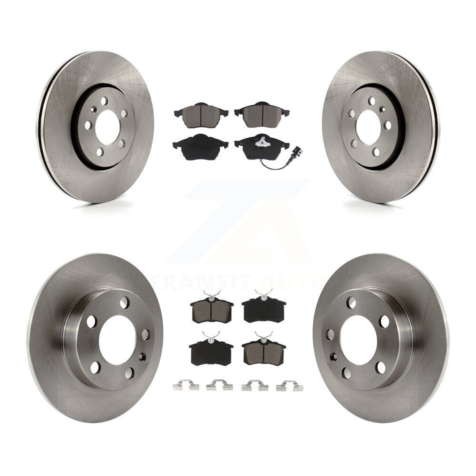 Front Rear Disc Brake Rotors And Ceramic Pads Kit For Volkswagen Beetle Jetta Golf K8C-100775