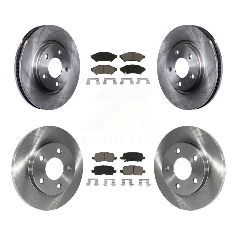 Front Rear Disc Brake Rotors And Ceramic Pads Kit For Pontiac Grand Prix Buick LaCrosse Allure K8C-100782