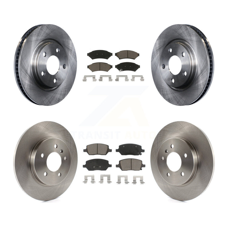 Front Rear Disc Brake Rotors And Ceramic Pads Kit For 2005-2005 Chevrolet Uplander Buick Terraza Saturn Relay FWD K8C-100784