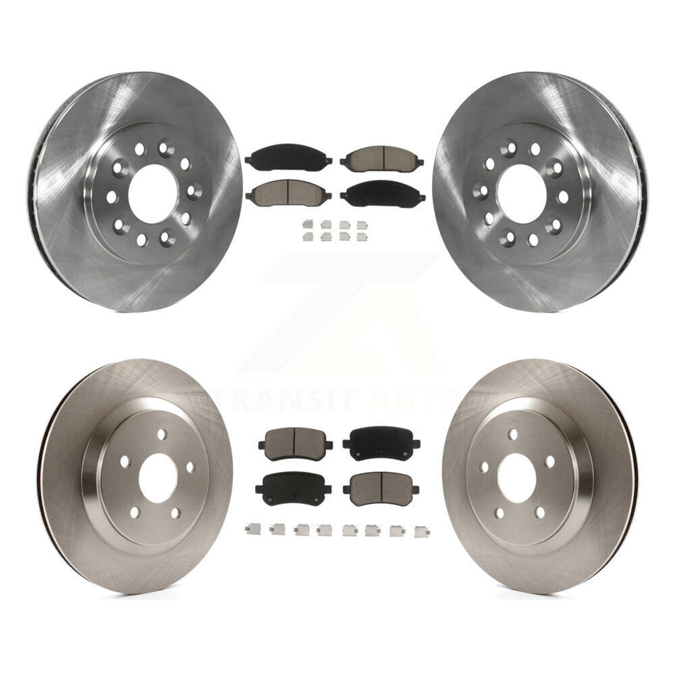 Front Rear Disc Brake Rotors And Ceramic Pads Kit For 2004-2007 Ford Freestar Mercury Monterey K8C-100808