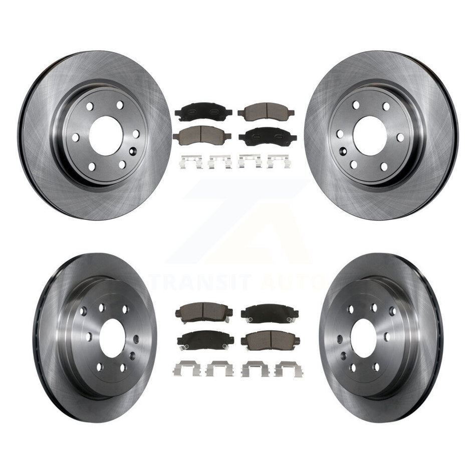 Front Rear Disc Brake Rotors And Ceramic Pads Kit For Chevrolet Traverse GMC Acadia Buick Enclave Saturn Outlook Limited K8C-100809