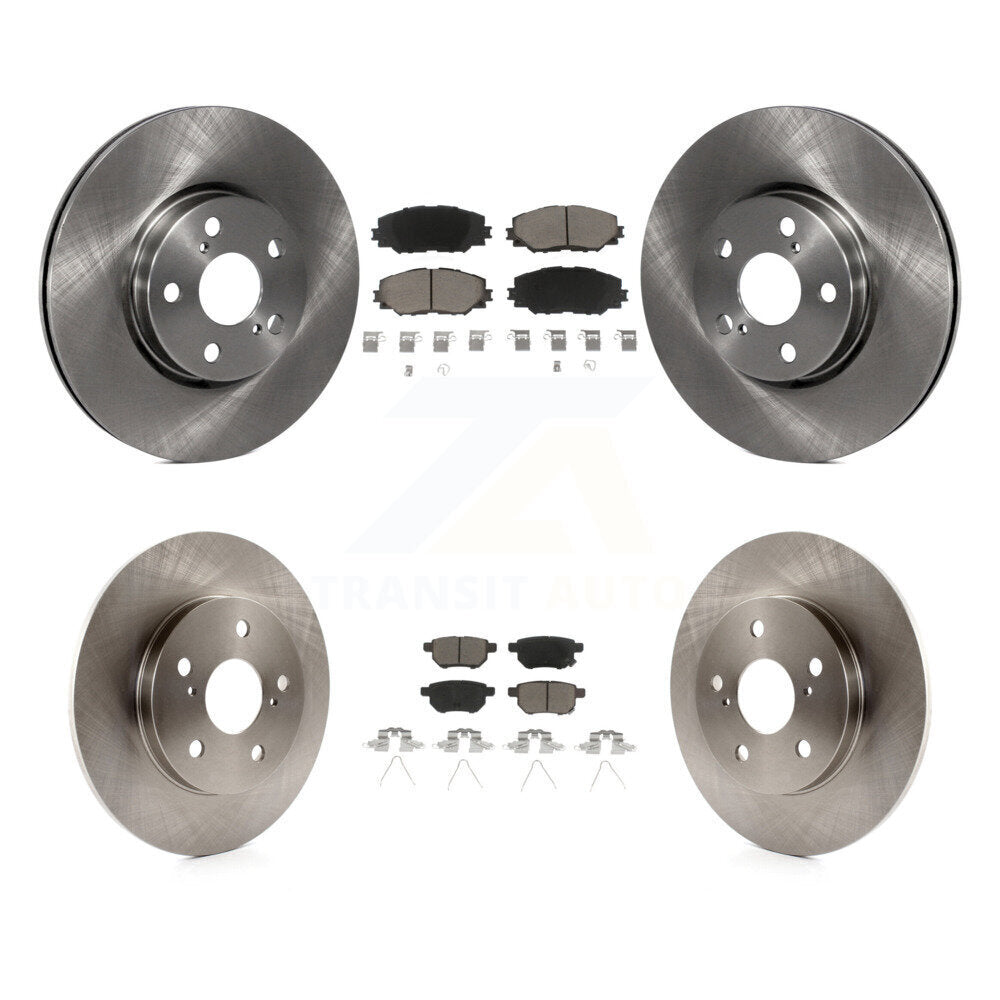 Front Rear Brake Rotor & Ceramic Pad Kit For Toyota Matrix With 279mm Diameter K8C-100818