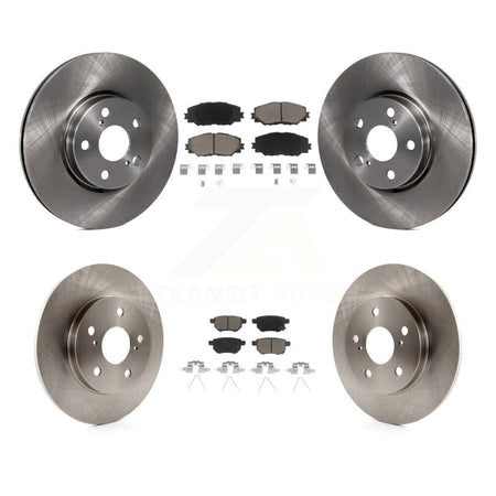 Front Rear Brake Rotor & Ceramic Pad Kit For Toyota Matrix With 279mm Diameter K8C-100818