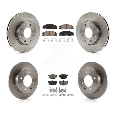 Front Rear Disc Brake Rotors And Ceramic Pads Kit For Kia Spectra Spectra5 K8C-100824