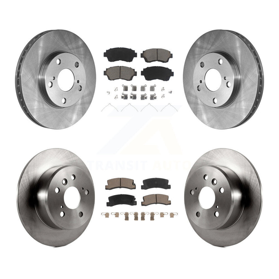 Front Rear Disc Brake Rotors And Ceramic Pads Kit For Toyota Camry Lexus ES300 K8C-100829