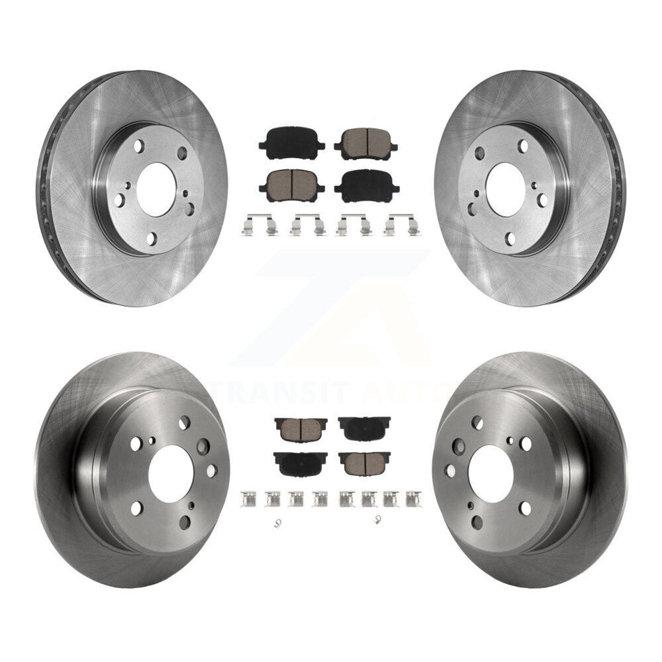 Front Rear Disc Brake Rotors And Ceramic Pads Kit For Toyota Camry Lexus ES300 K8C-100833