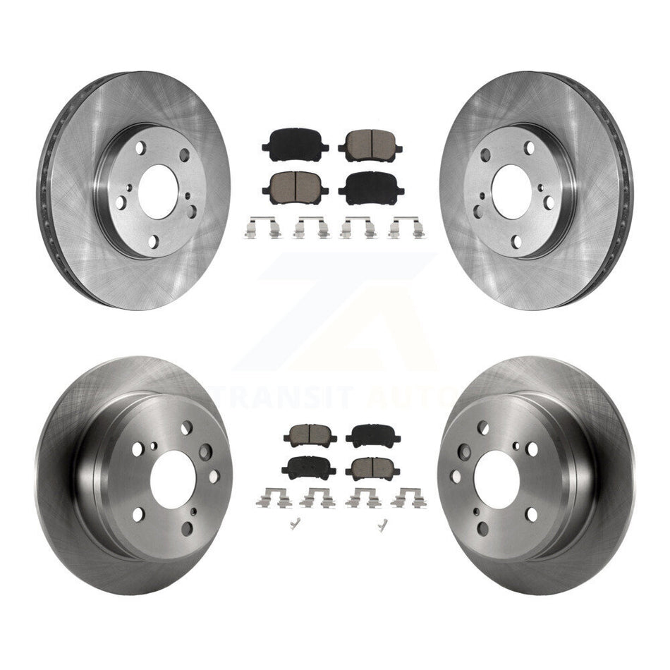 Front Rear Disc Brake Rotors And Ceramic Pads Kit For Toyota Camry Solara K8C-100834