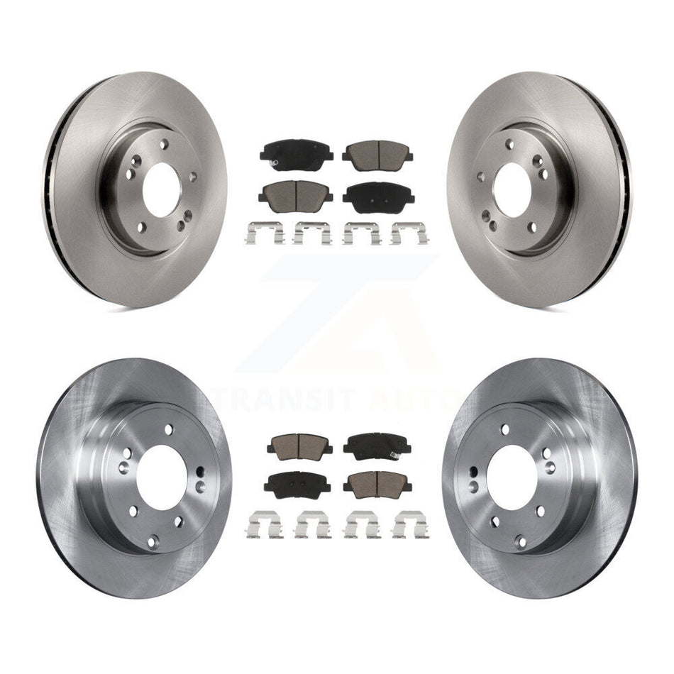 Front Rear Disc Brake Rotors And Ceramic Pads Kit For Hyundai Sonata Kia Optima K8C-100835