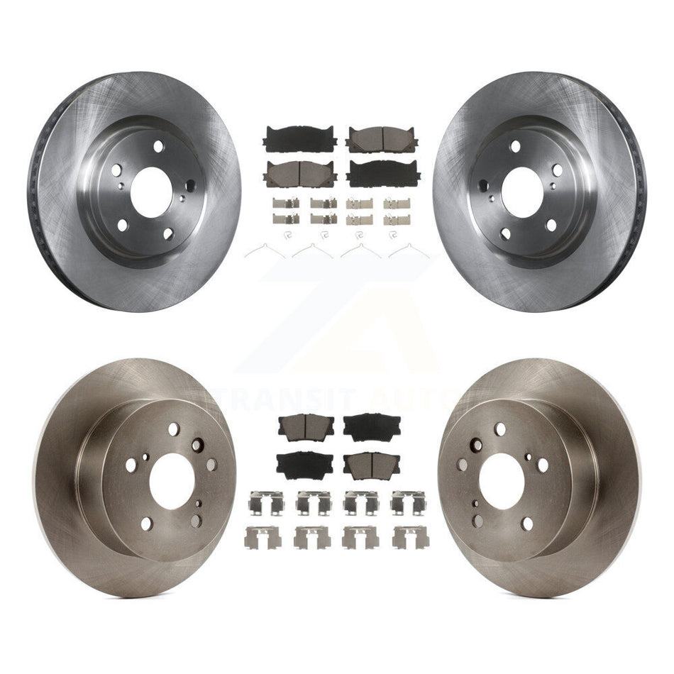 Front Rear Disc Brake Rotors And Ceramic Pads Kit For Toyota Camry Lexus ES350 Avalon K8C-100850