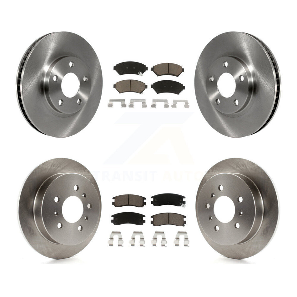 Front Rear Disc Brake Rotors And Ceramic Pads Kit For Chevrolet Impala Monte Carlo Oldsmobile Intrigue K8C-100852
