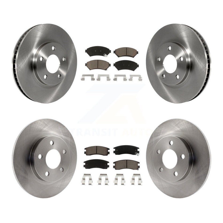 Front Rear Disc Brake Rotors And Ceramic Pads Kit For Cadillac DeVille Buick Park Avenue K8C-100855