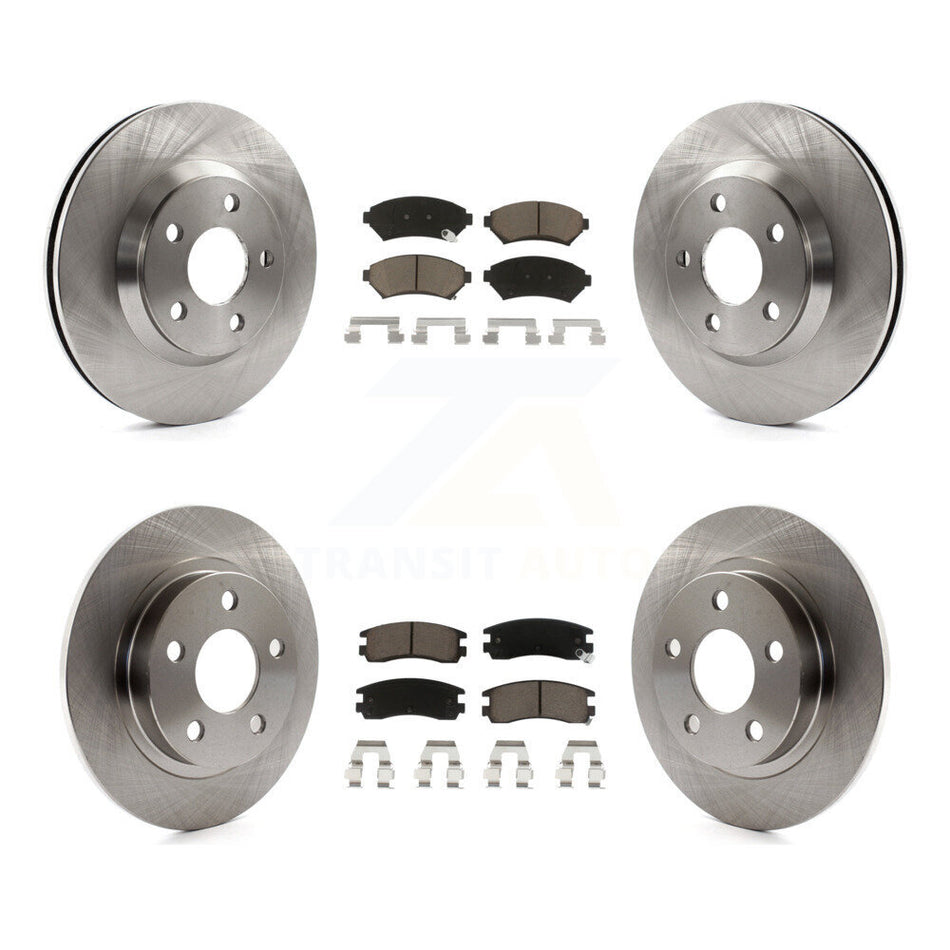 Front Rear Disc Brake Rotors And Ceramic Pads Kit For 2005-2005 Buick LeSabre Pontiac Bonneville Park Avenue K8C-100858