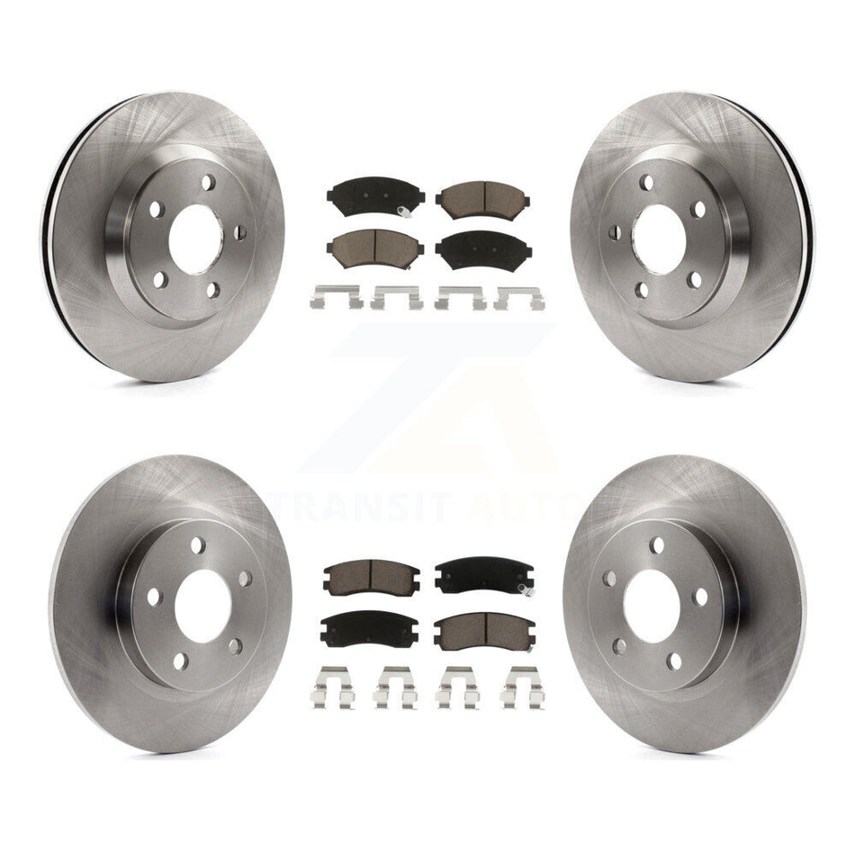 Front Rear Disc Brake Rotors And Ceramic Pads Kit For 2005-2005 Cadillac DeVille Buick Park Avenue K8C-100860