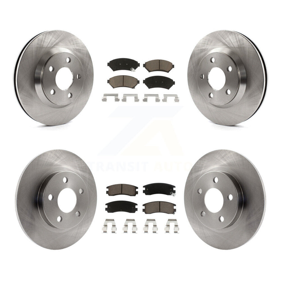 Front Rear Disc Brake Rotors And Ceramic Pads Kit For 2005-2005 Cadillac DeVille Buick Park Avenue K8C-100860