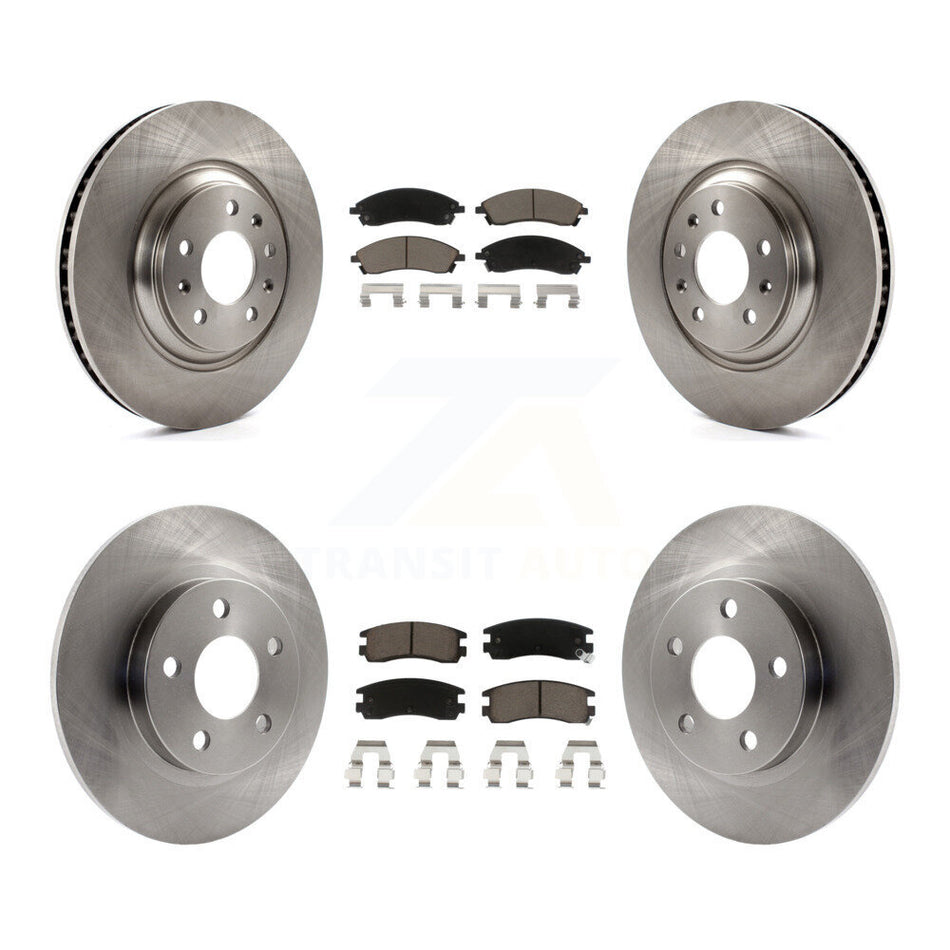 Front Rear Disc Brake Rotors And Ceramic Pads Kit For 2004 Pontiac Bonneville GXP K8C-100861
