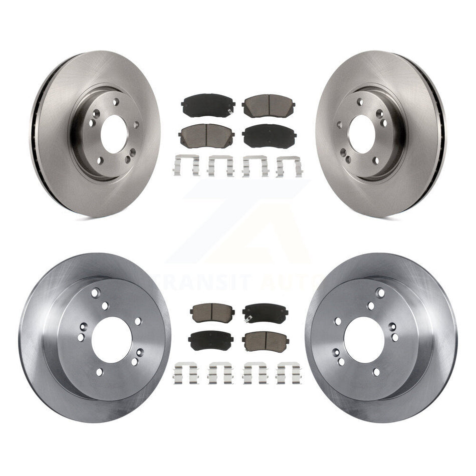 Front Rear Disc Brake Rotors And Ceramic Pads Kit For Hyundai Tucson Kia Sportage K8C-100863